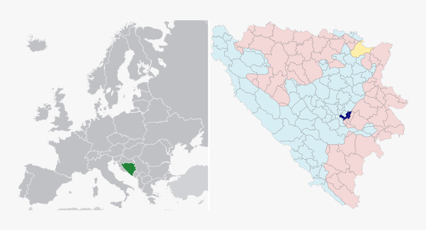 Sarajevo In Bosnia And Herzegovina And Europe - Bosnia In Europe, HD Png Download