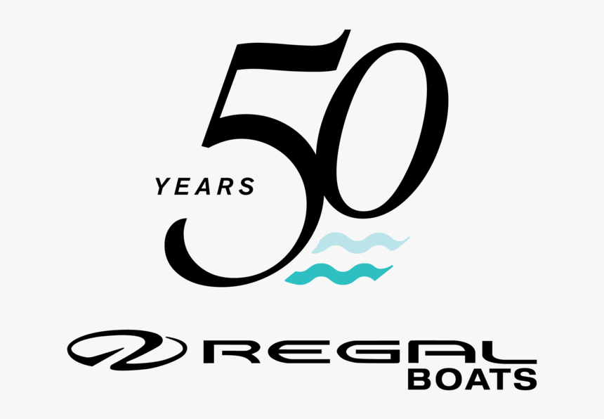 Regalboats 50yearlogo Black Bimini - Calligraphy, HD Png Download