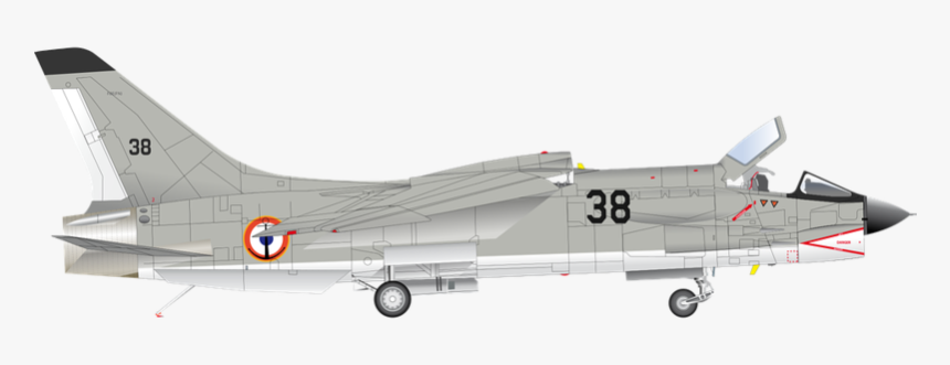 Airplane Crusader French Jet, HD Png Download