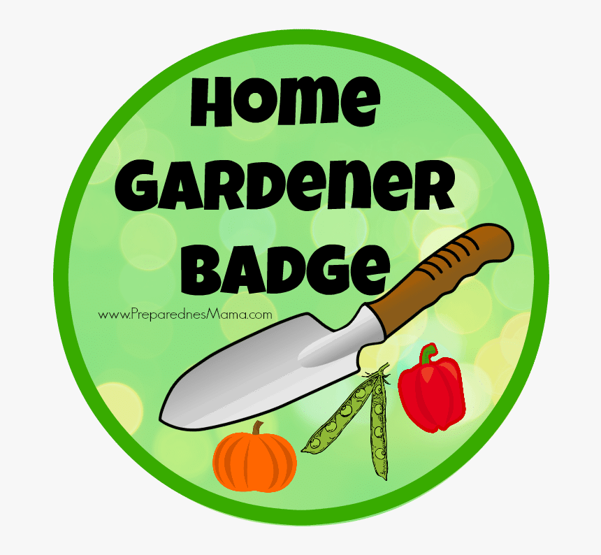 The Home Gardener Badge From The 1954 Girl Scout Handbook - Scout Proficiency Badge Gardener, HD Png Download