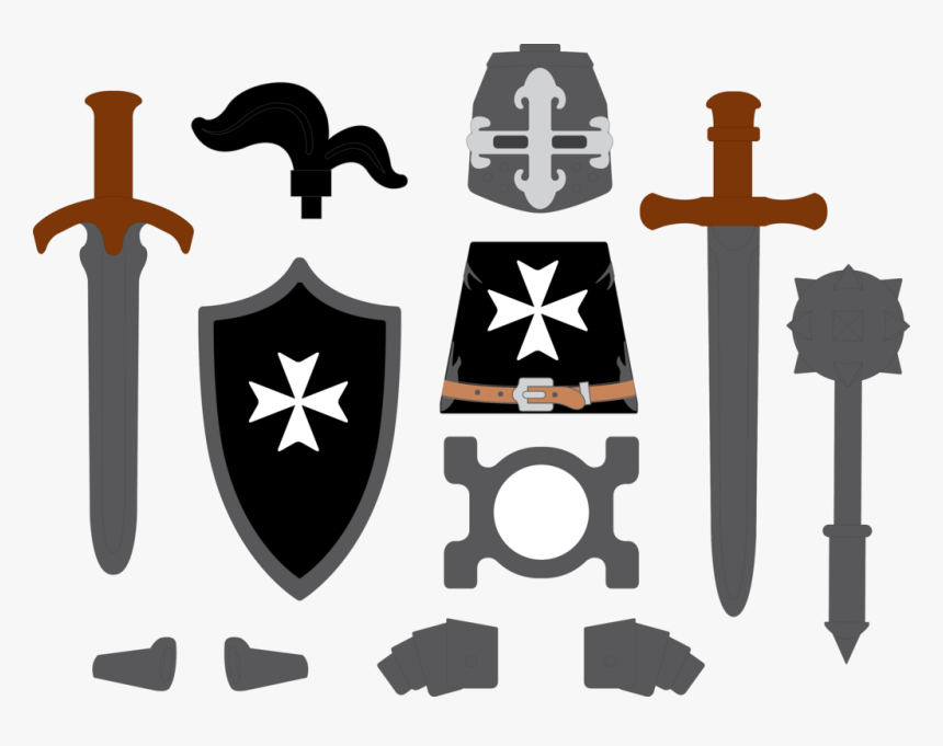 * Crusader - Hospitaller Knight - Sword, HD Png Download