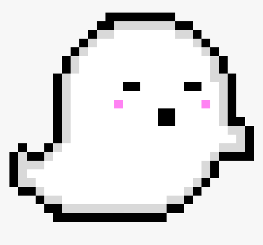 Cute Pixel Png Png Black And White Stock , Png Download - Transparent Cute Ghost Png, Png Download