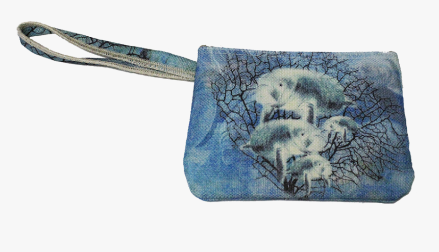 Manatee Wristlet Mom And Calf Clutch - Coin Purse, HD Png Download