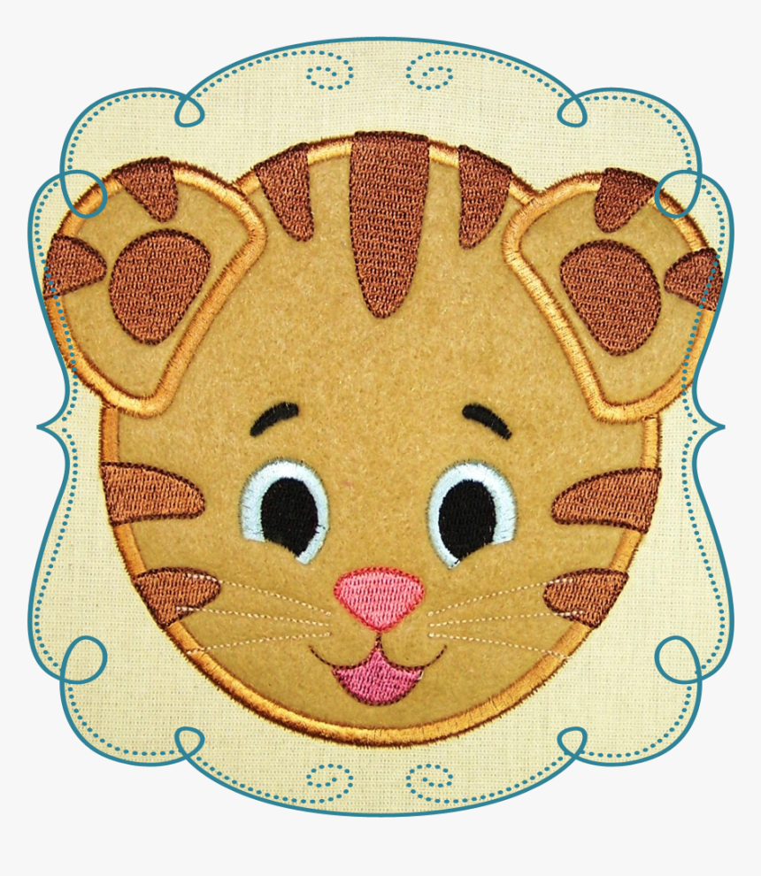 Damion Tiger - Daniel Tiger Head Embroidery Design, HD Png Download