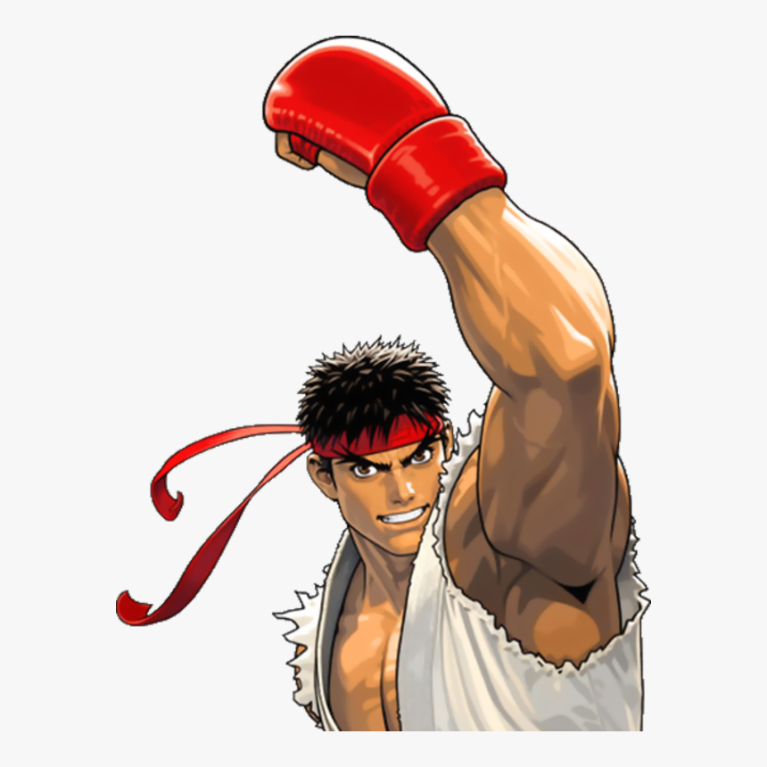 Ryu Cartoon Illustration Muscle - Tatsunoko Vs Capcom Ultimate All, HD Png Download