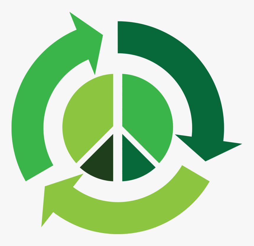 Leaf,area,symbol - Recycle Peace Symbol, HD Png Download