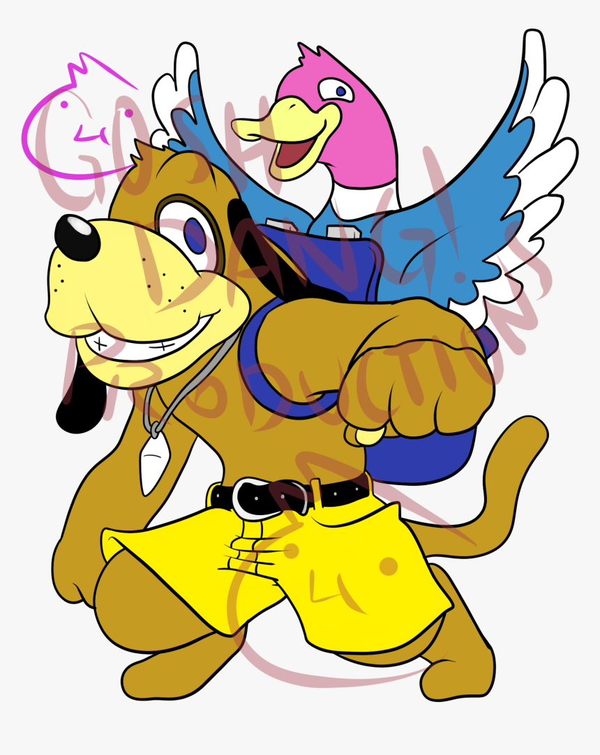 Duck Hunt Kazooie, Watermarked For My Protection - Cartoon, HD Png Download