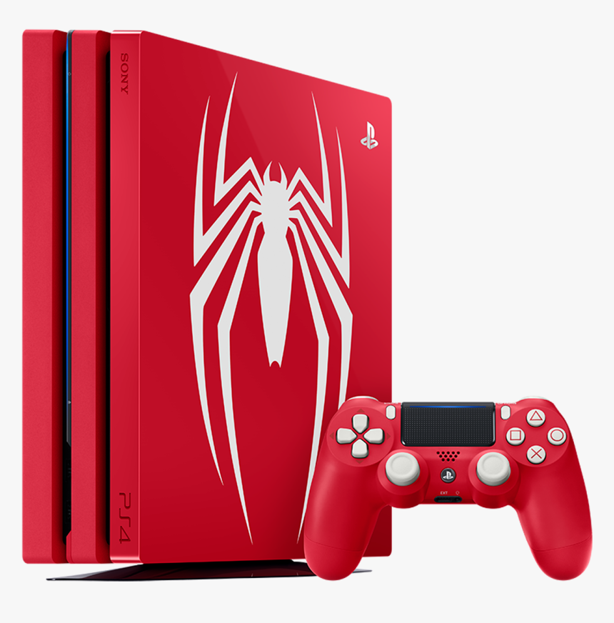 Playstation 4 Pro 1tb Marvel S Spider-man Limited Edition - Spider Man Ps4 Console, HD Png Download