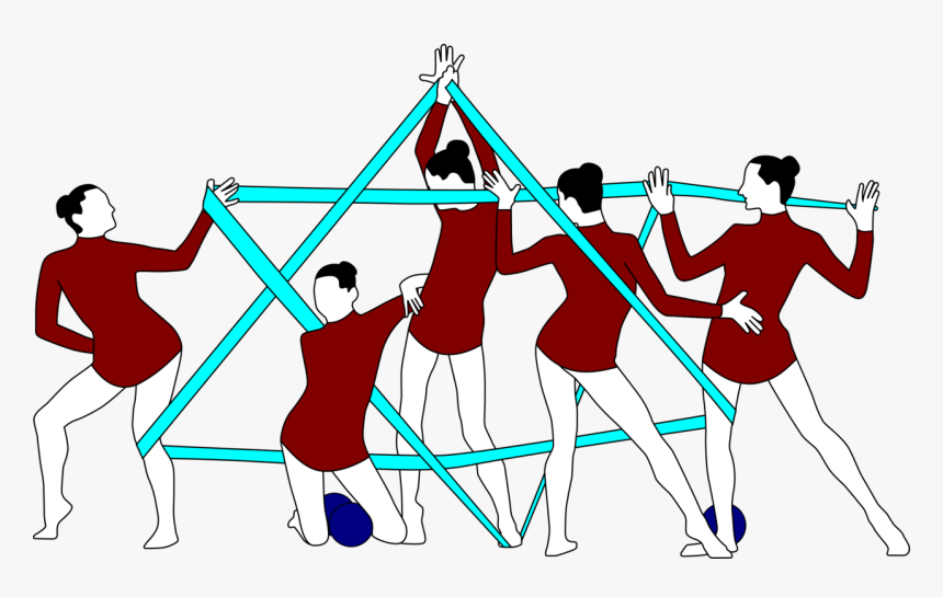 Human Behavior,area,artwork - Estrella Con Cinta Gimnasia, HD Png Download