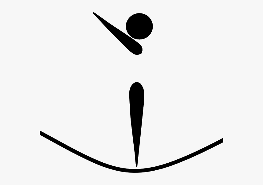 Olympic Sports Pictograms Olympic Sports Gymnastics - Olympic Trampoline Symbol, HD Png Download