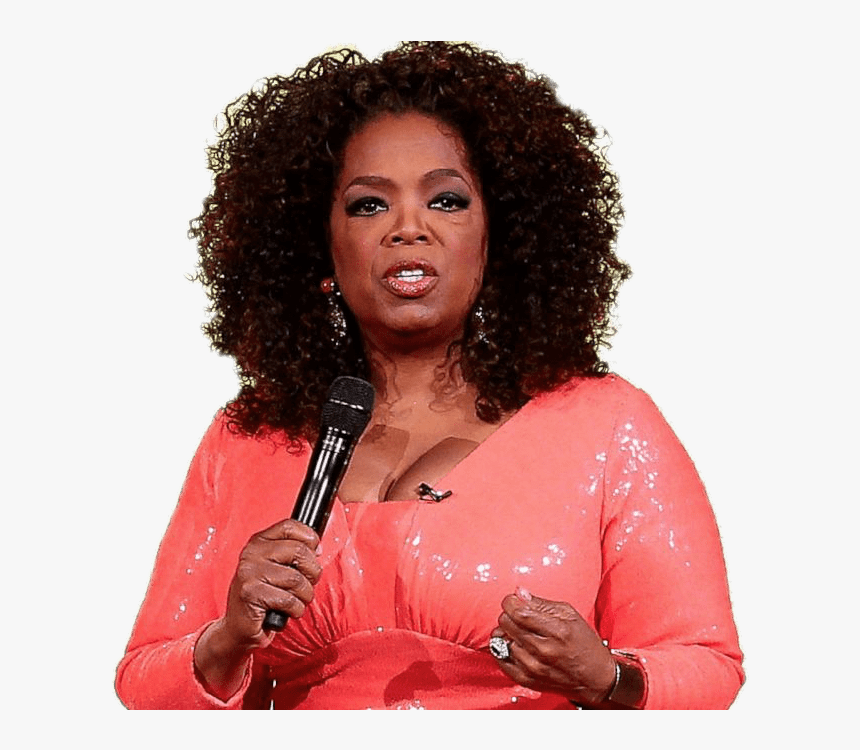 Oprah Winfrey With Microphone Png - Oprah Winfrey, Transparent Png