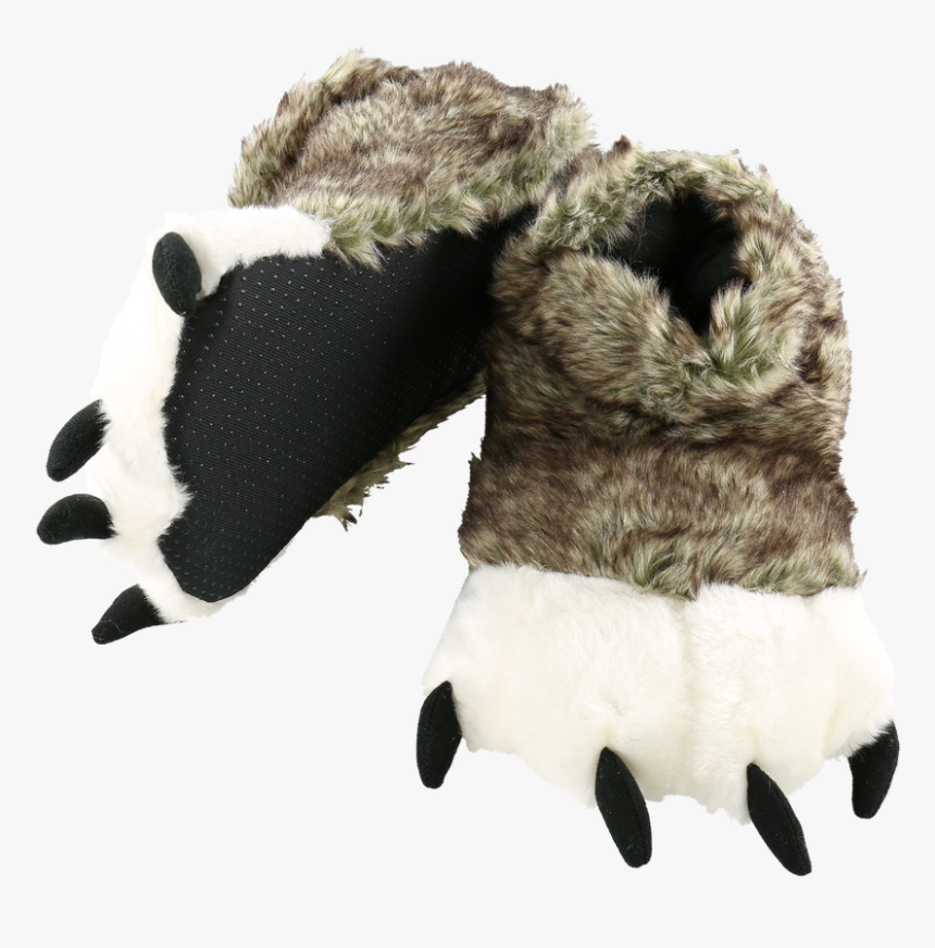 Paw Slipper - Wolf Paw Slippers, HD Png Download