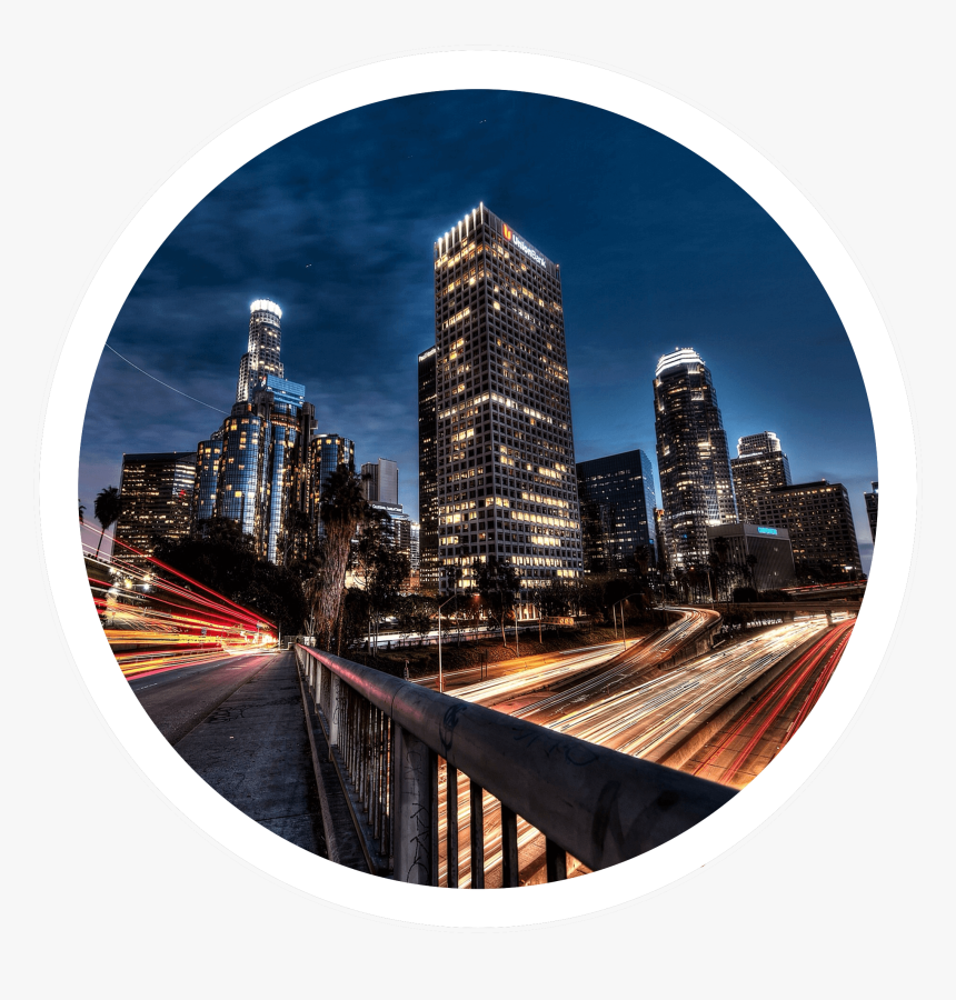 Los Angeles Long Exposure, HD Png Download