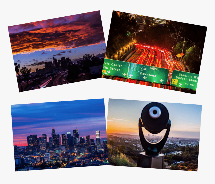 Los Angeles 102 Notecards - Collage, HD Png Download