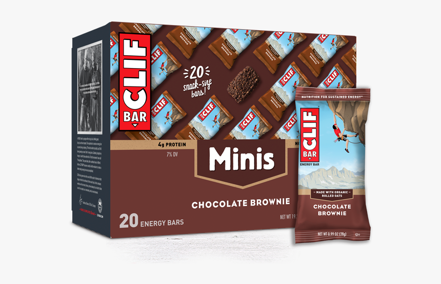Chocolate Brownie Minis Packaging - Mini Clif Bars, HD Png Download