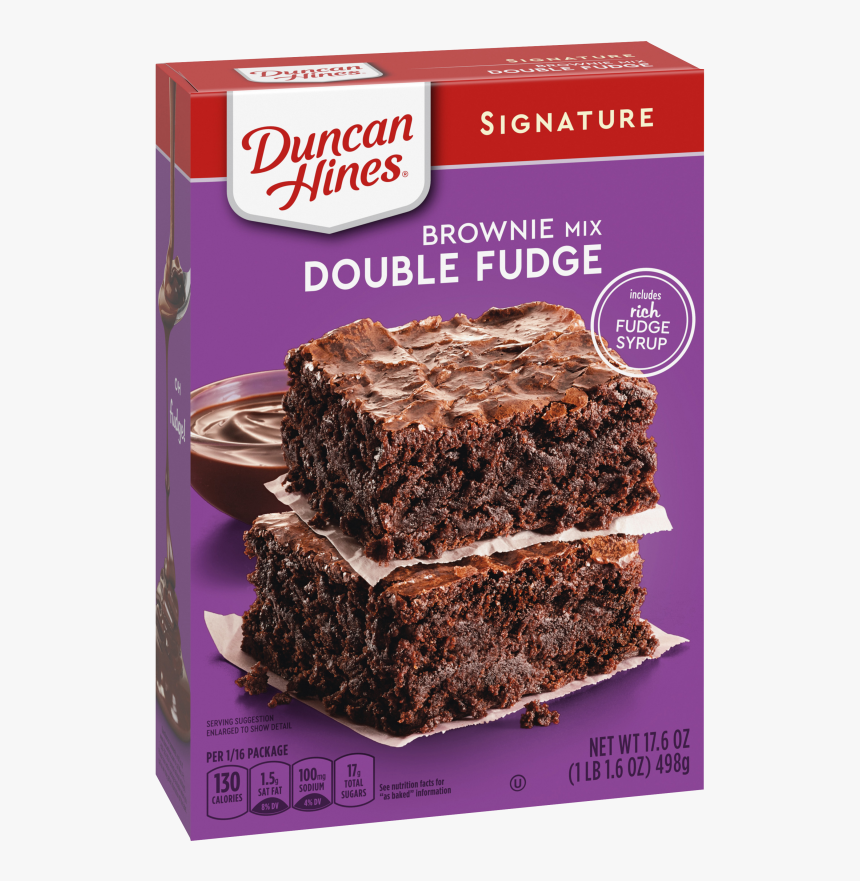 Double Fudge Brownie Mix - Chocolate Brownie, HD Png Download