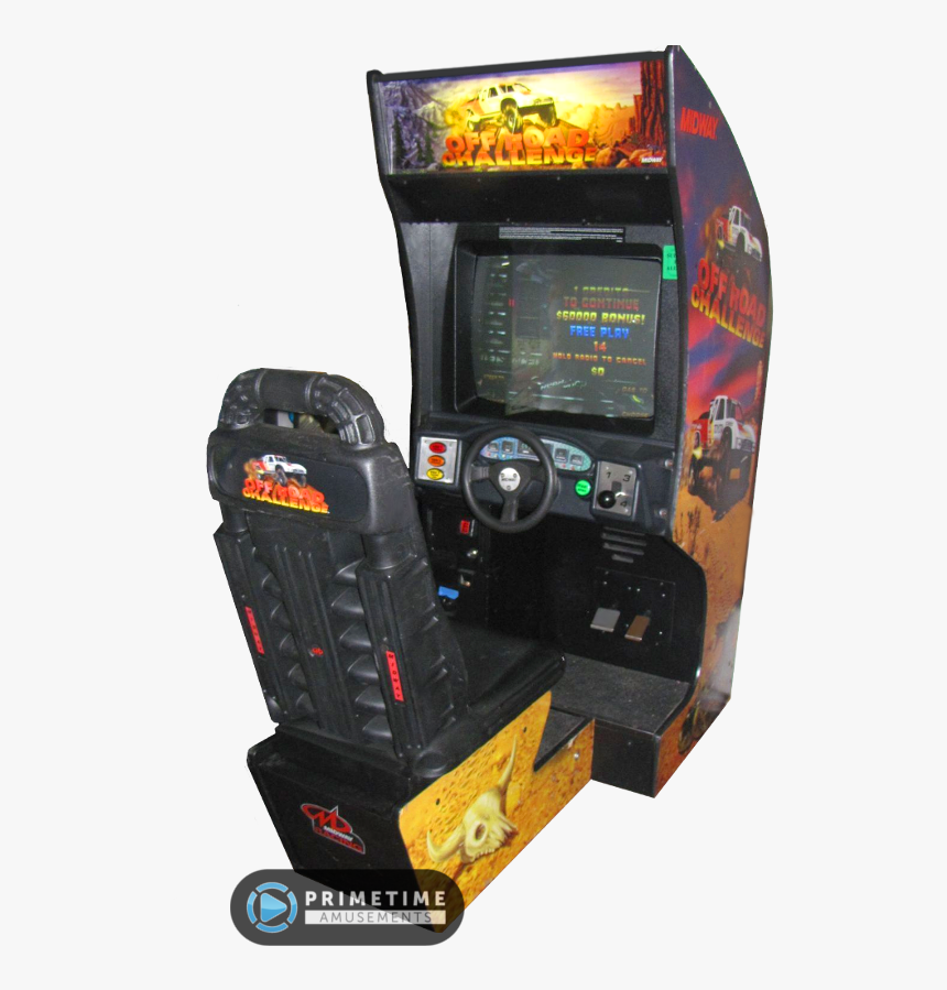 Off Road Challenge Arcade Game By Midway - Offroad Challenger Arcade Cabinet, HD Png Download