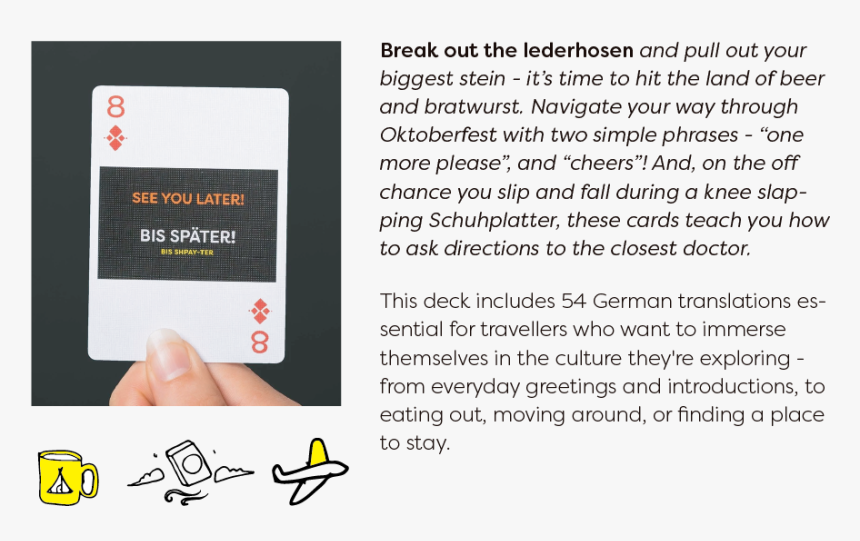 Lingo, Playing Cards, German, Language, Learning, Vocabulary, - Memory Card, HD Png Download