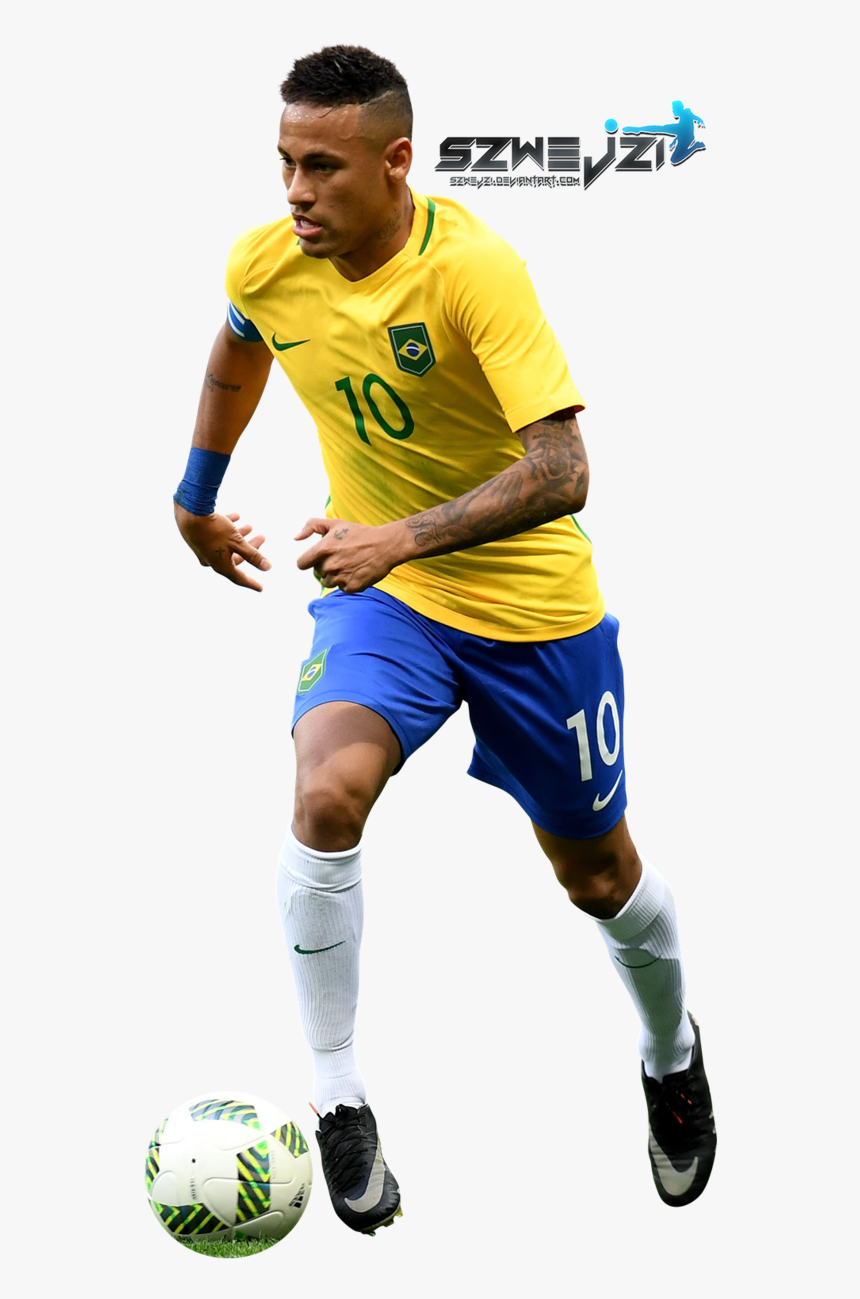 Neymar 10 Png Brazil - Neymar Render, Transparent Png
