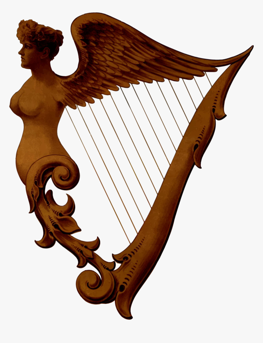 Harp Free Png - Irish Harp, Transparent Png