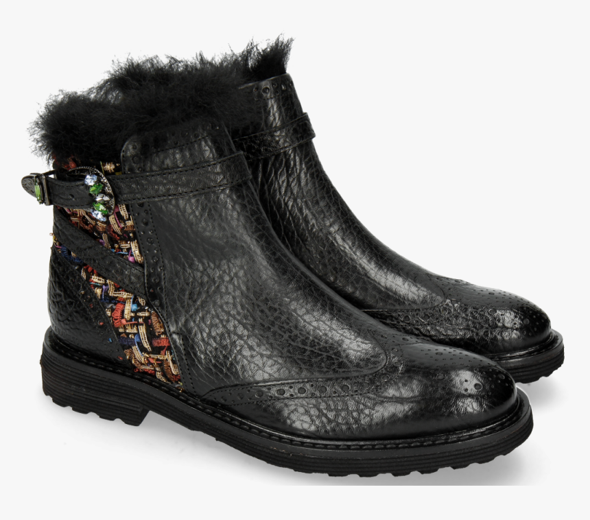 Ankle Boots Amelie 67 Brazil Textile Blush Black, HD Png Download