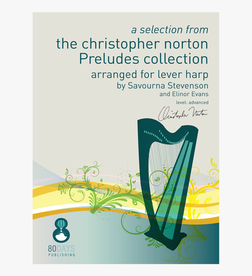 Preludes Collection 1 For Lever Harp Cover Print For - Harp, HD Png Download