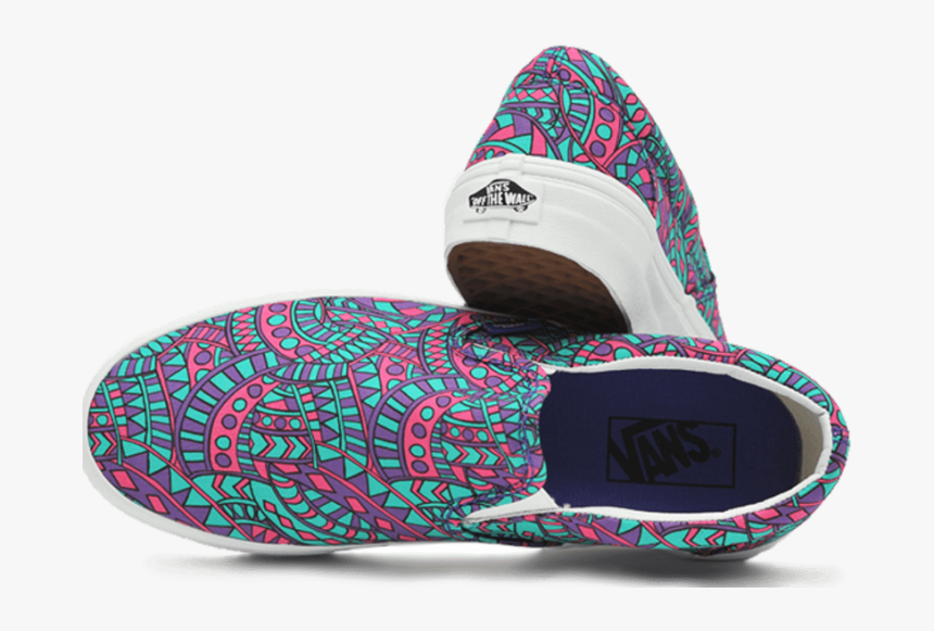 Vans Classic Slip-on Liberty Satchmo/true White Sneakers - Outdoor Shoe, HD Png Download