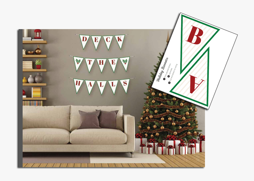 Christmas Banner Christmas Tree Hd Png Download Transparent