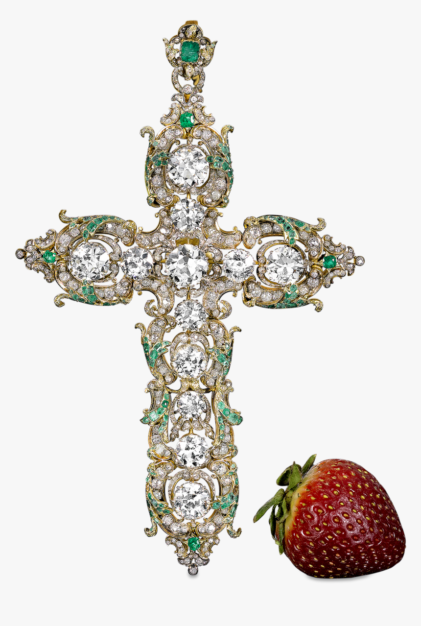 Pope Paul Vis Diamond Cross - Strawberry, HD Png Download