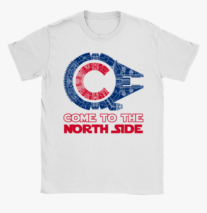 Come To The North Side Star Wars Millennium Falcon - Cubs Star Wars Shirt, HD Png Download