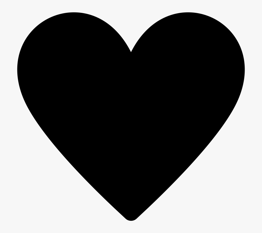 Black Instagram Heart Png, Transparent Png