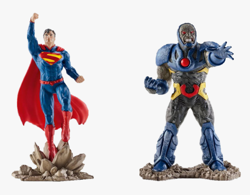 Superman Vs Darkseid Figures - Dc Comics Schleich Superman Darkseid, HD Png Download