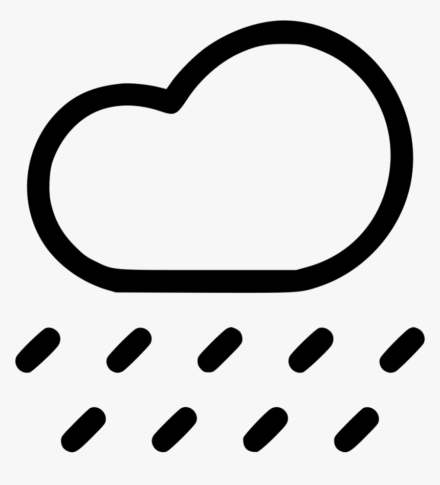 Cloud Rain Rainfall Raining Weather Cloudy - Heart, HD Png Download