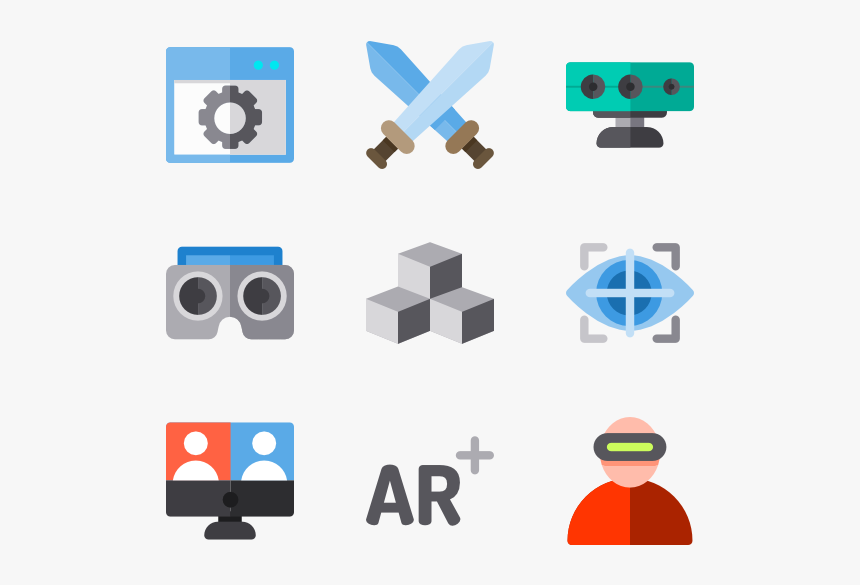 Ar Flat Icon, HD Png Download
