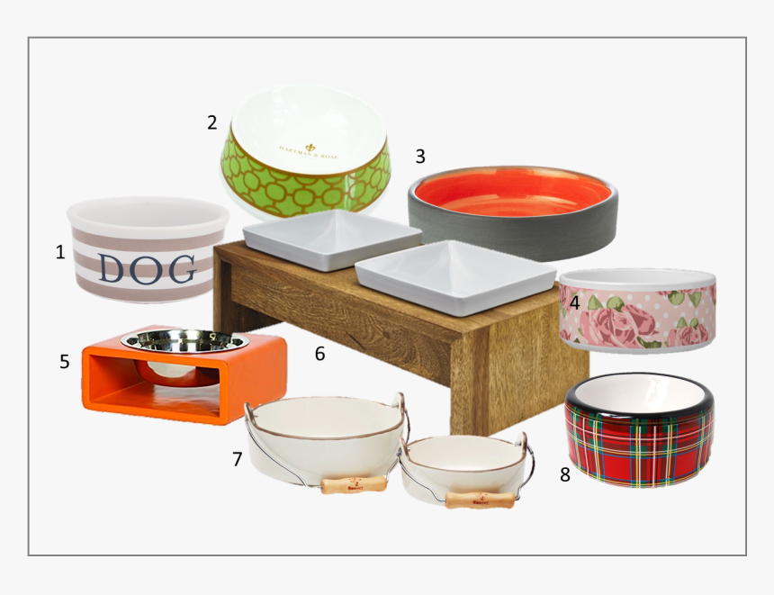 Rose Porcelain Designer Round Pet Bowl, Green , Png - Ceramic, Transparent Png