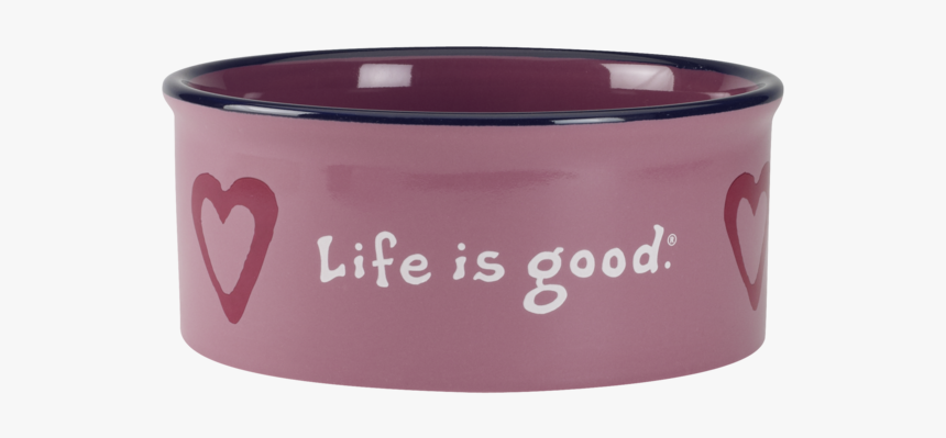 Elemental Heart Dog Bowl - Life Is Good, HD Png Download