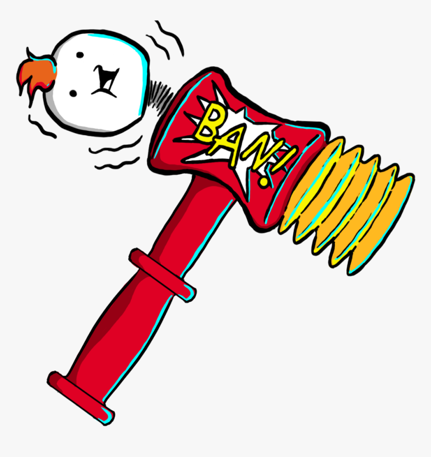 They Won The Ban Hammer Contest Second Place Was Eldritch - Ban Hammer Emoji Discord, HD Png Download
