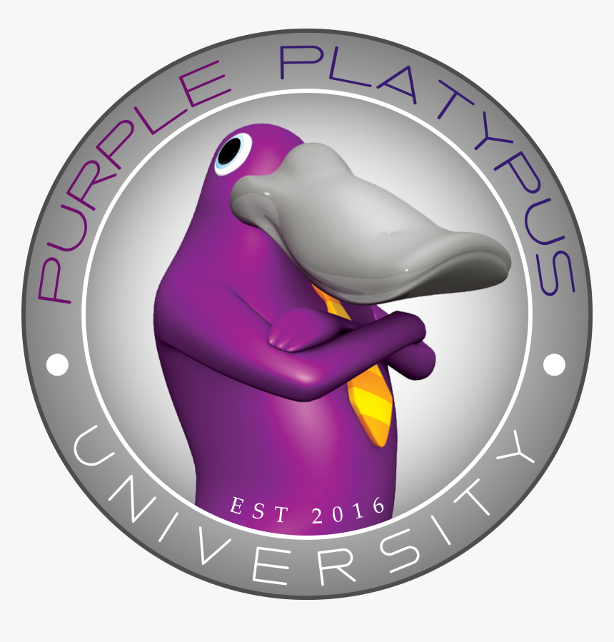 Idea Series Representative - Cartoon Purple Platypus, HD Png Download