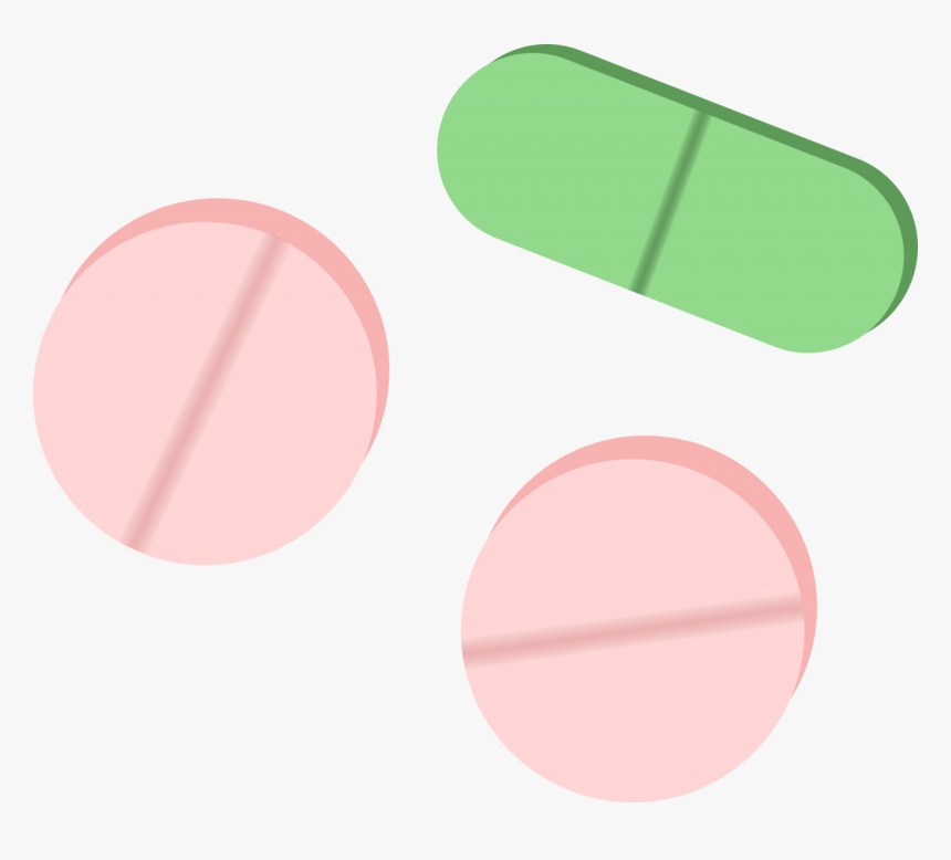 Pink And Green Tablets Png Image - Pink Pills Png, Transparent Png