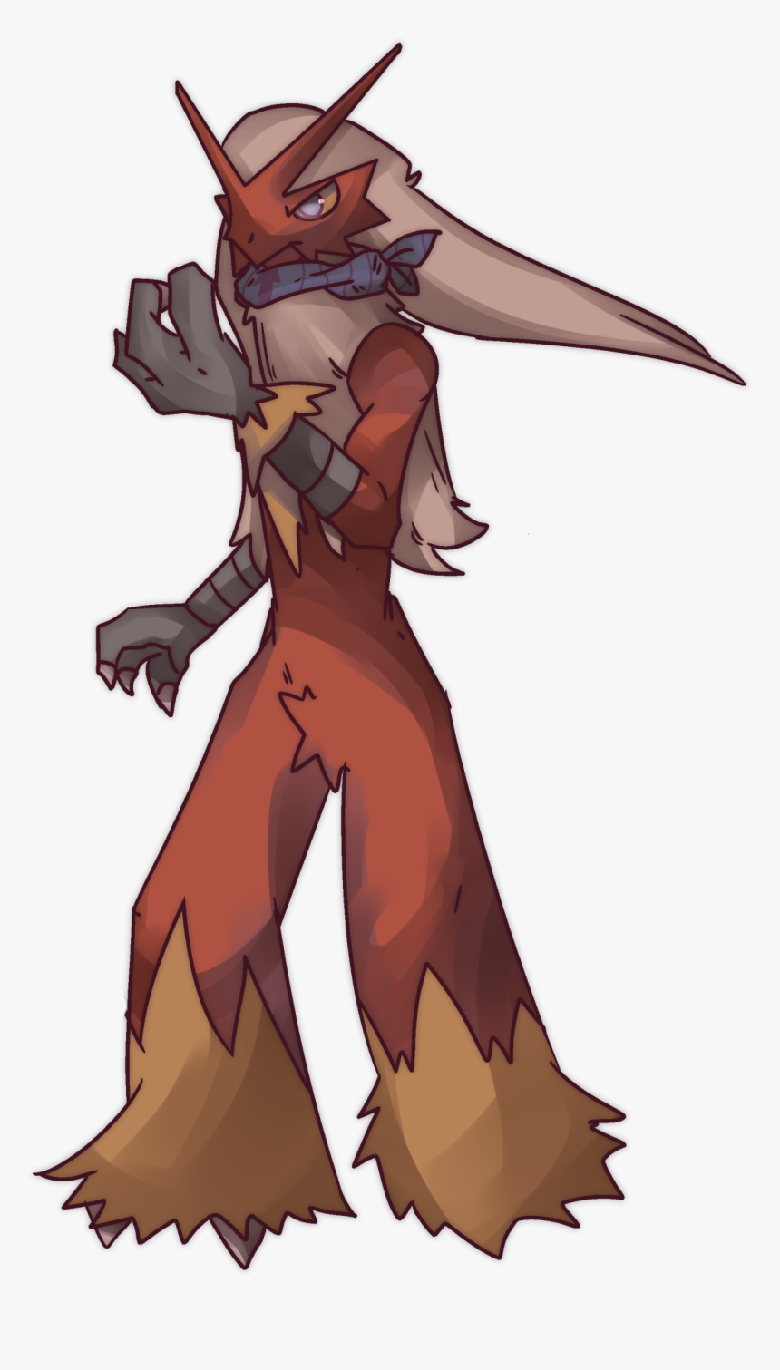 Mammal Fictional Character Mythical Creature Cartoon - Blaziken Art, HD Png Download