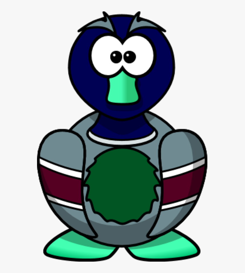 Mallard Bird Funny Comic Cartoon - Cartoon Platypus Clipart, HD Png Download