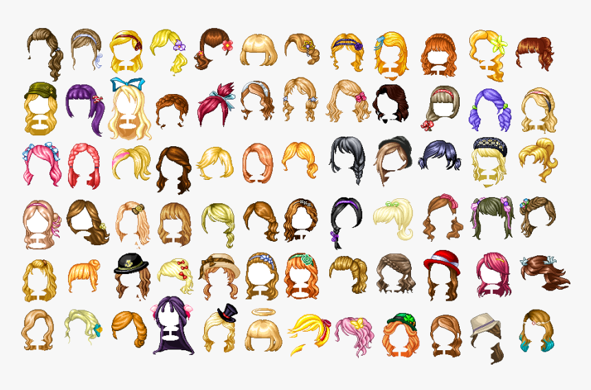 Transparent Yugi Hair Png - Fantage Hair, Png Download