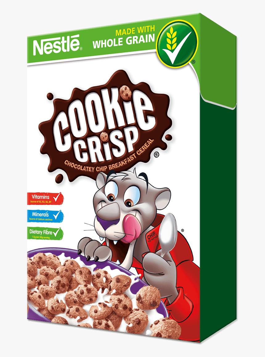 Cookie Crisp Chocolate Chip - Nestle Cereal Cookie Crisp, HD Png Download