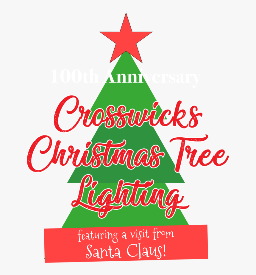 2019 Crosswicks Christmas Tree Lighting Logo - Christmas Tree, HD Png Download