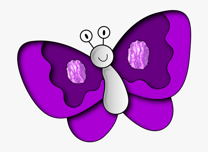 Butterfly,flower,purple - Purple Clipart, HD Png Download