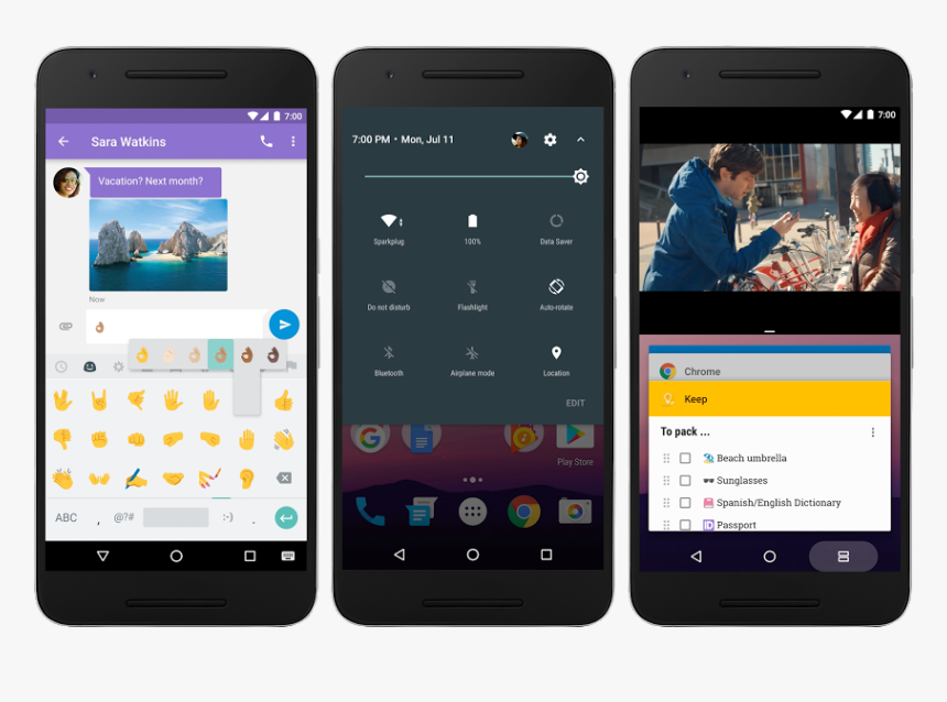 Nougat - Android 7.0, HD Png Download