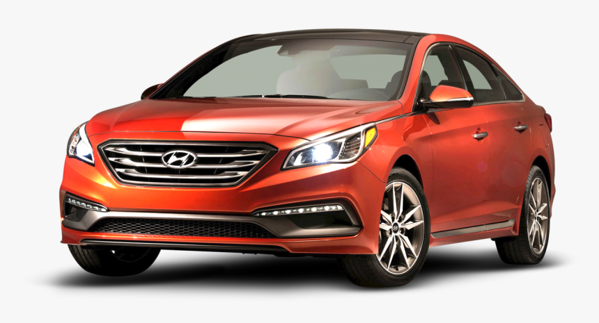 Hyundai Sonata Red Car Png Image - Hyundai Car Png, Transparent Png