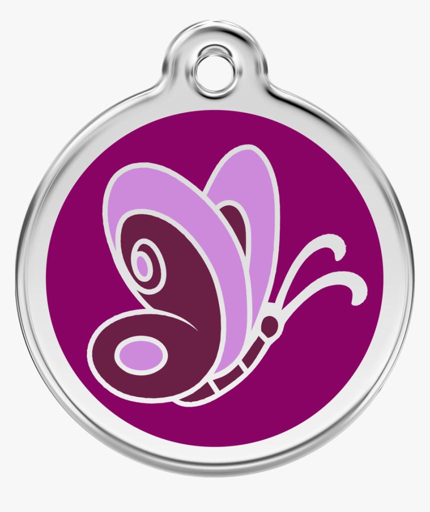 Red Dingo Stainless Steel & Enamel Purple Butterfly - Red Dingo, HD Png Download
