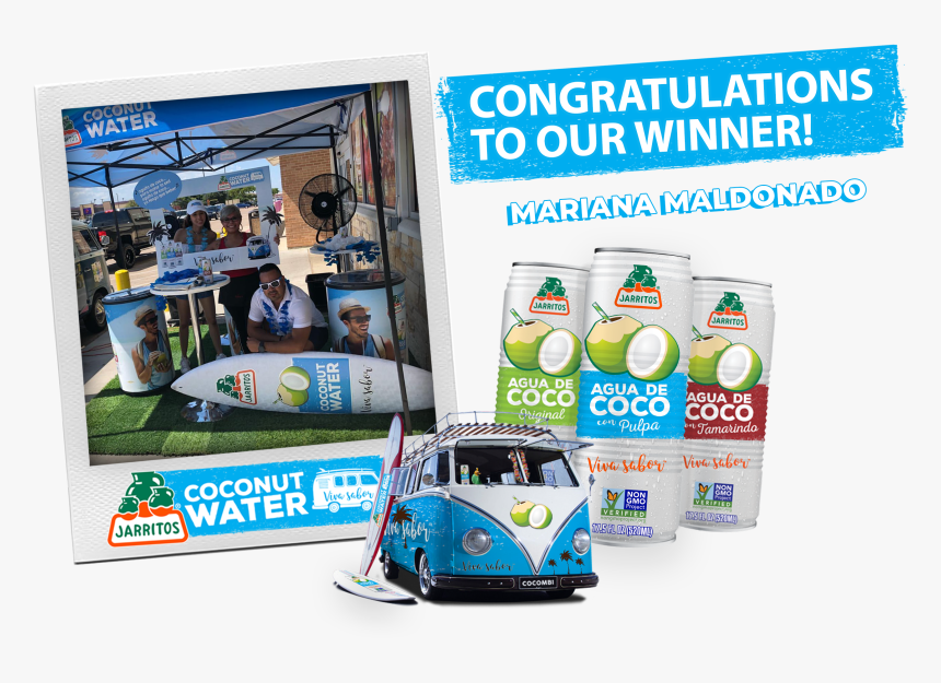 Jarritos Coconut Water Cruise Sweepstakes , Png Download - Vw Bus, Transparent Png