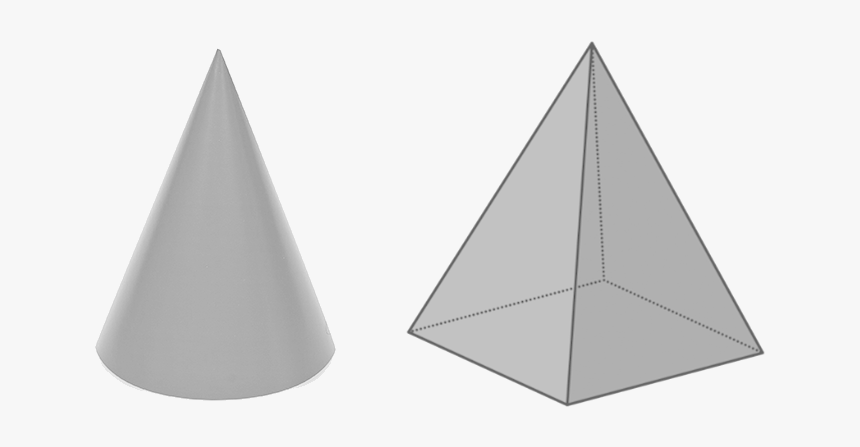 Geometry Same But Different Cone Pyramid - Triangle, HD Png Download